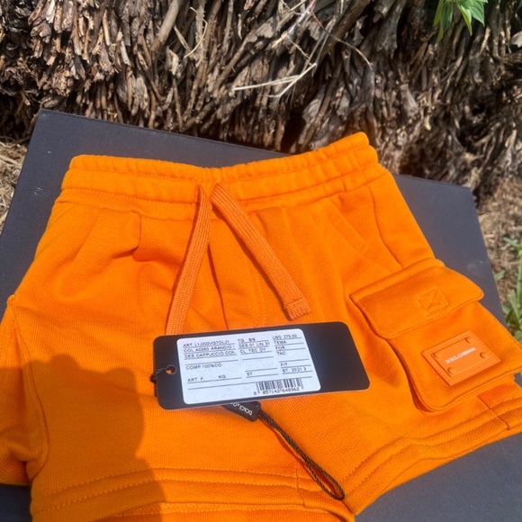 Dolce & Gabbana Infant Logo Patch Track Shorts and Zip-Up Hoodie - Picture 2 of 16